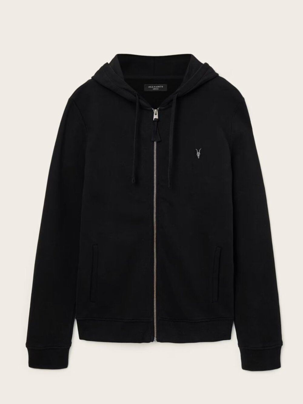 Raven Zip Up Ramskull Hoodie - Large
